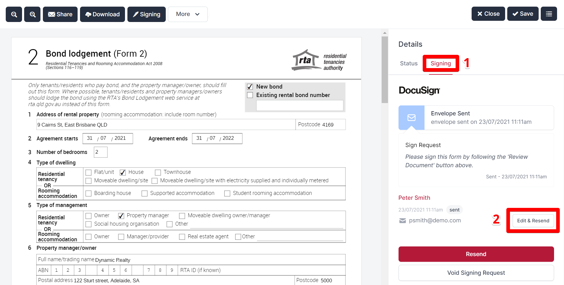 Edit Electronic Signature