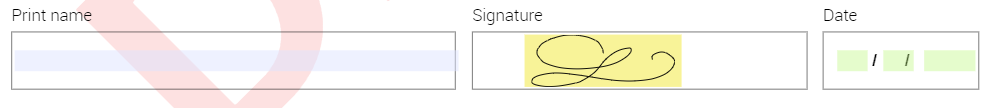 Inserting agent signature logo
